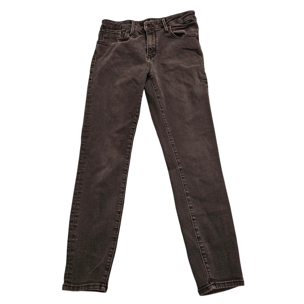 Mavi Tess High Rise Skinny Jeans Women 28x27 Black Stretch Ankle